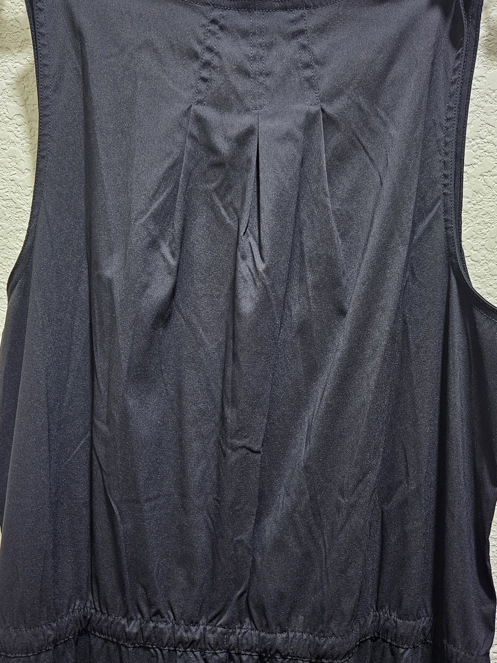 Athleta Black Athletic Jumpsuit Wide Leg Sleeveless Fron Zip - Picture 6 of 8